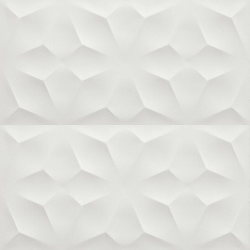 40×80 3D Wall Diamond White mat dekorativna zidna keramika Atlas Concorde 1