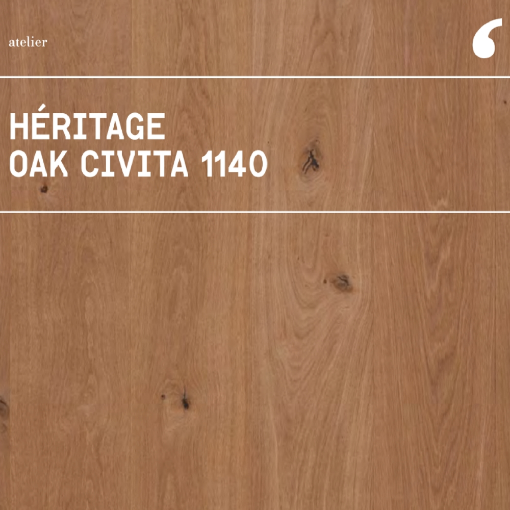 Parket od hrasta Civita 1140 Heritage Traccia 140 Invisible Touch, Listone Giordano