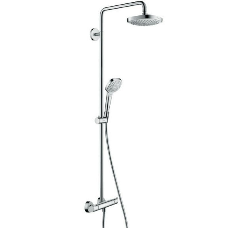 Tuš set sa termostatom Croma Select E 180 2jet Showerpipe bela-hrom 1