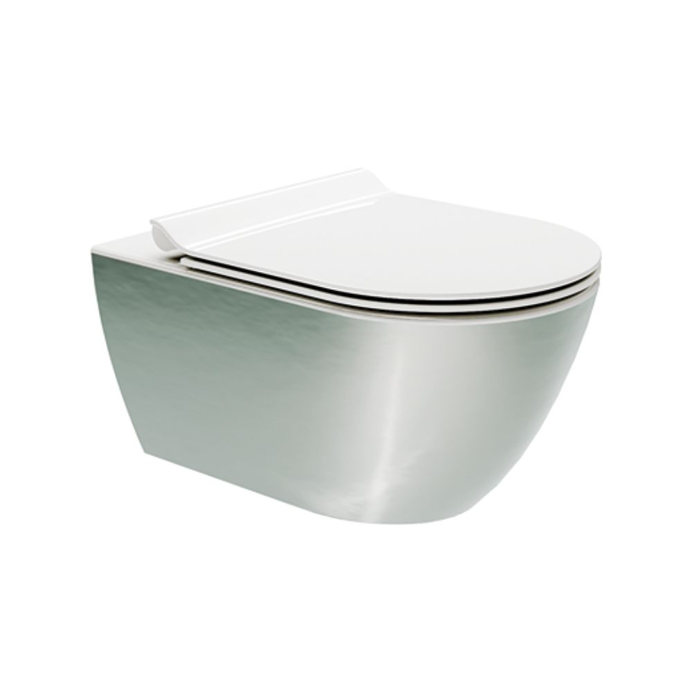 Konzolna Wc Šolja Colors Pura Platino – Bianco 55×36 Swirlflush Gsi